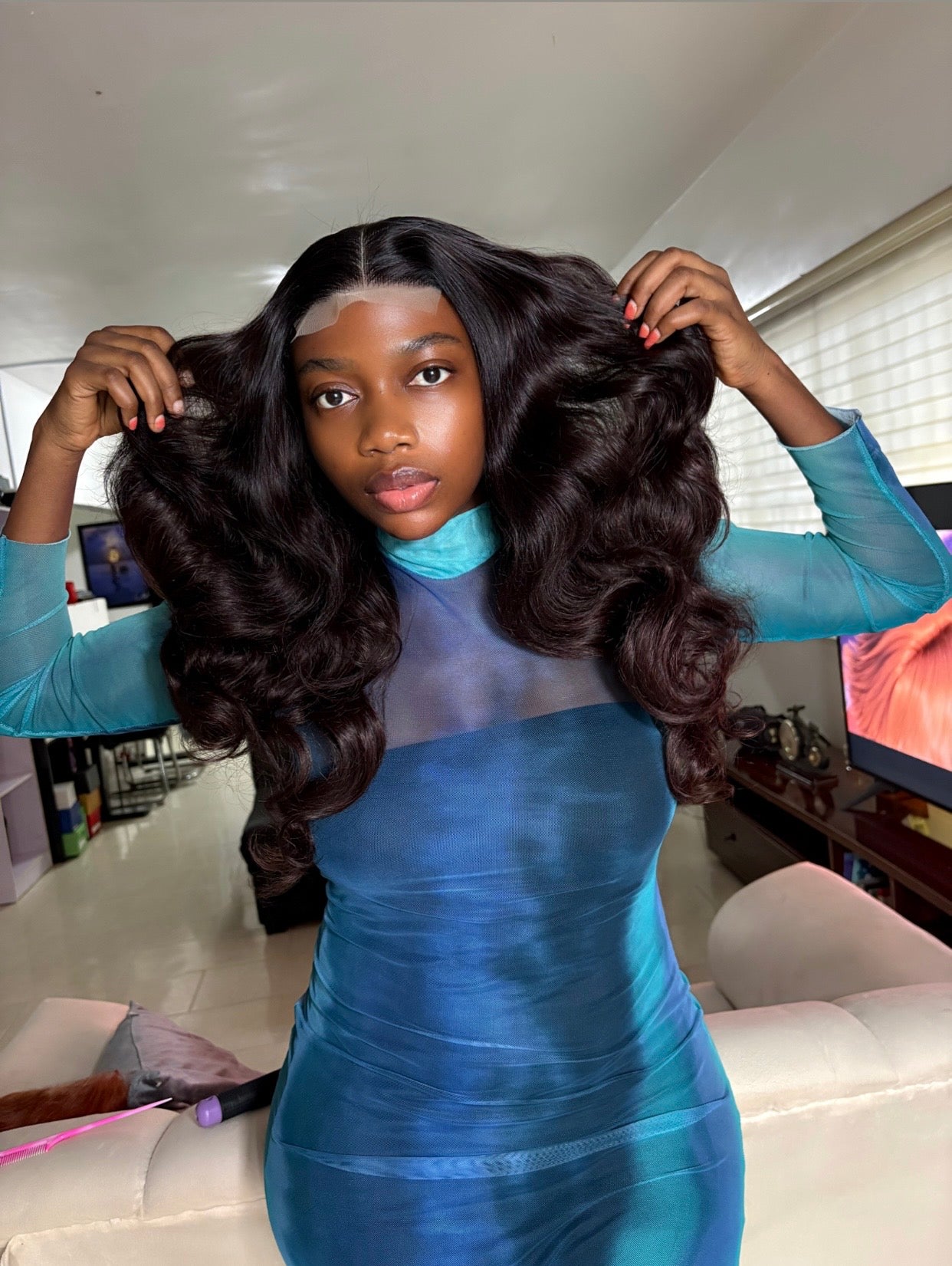 Wig Coy Human Hair Blend  | Bounce