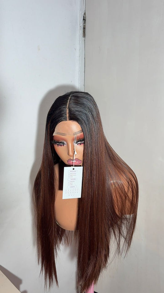 Wig TEE Human Hair Blend  | Closure