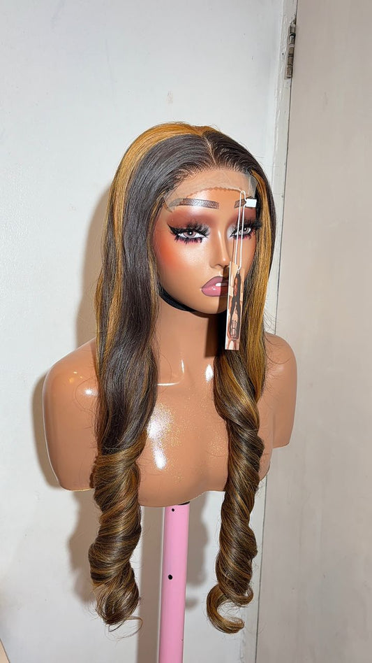 Wig Liah Human Hair Blend  | Closure