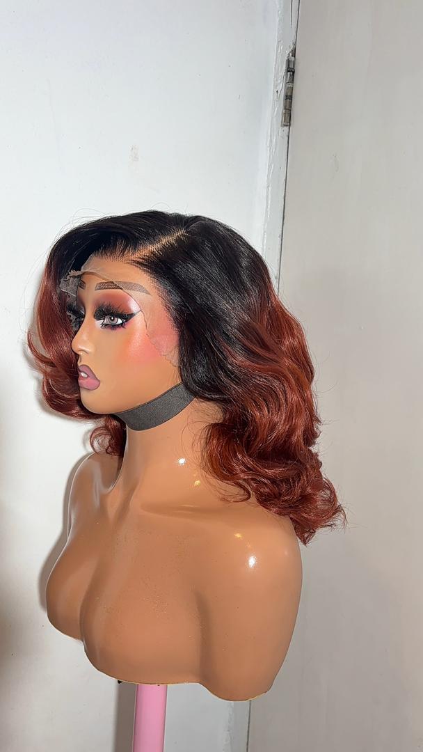Wig Lami Ginger Human Hair Blend | Frontal
